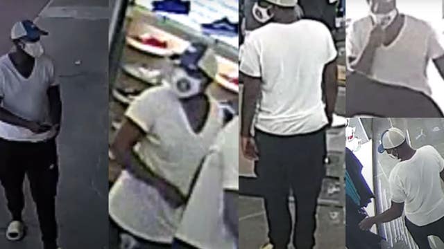 VIDEO: Man caught on camera using stolen credit card at Footlocker in South Houston