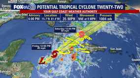 Hurricane season: Potential Tropical Cyclone 22 brewing in the Caribbean