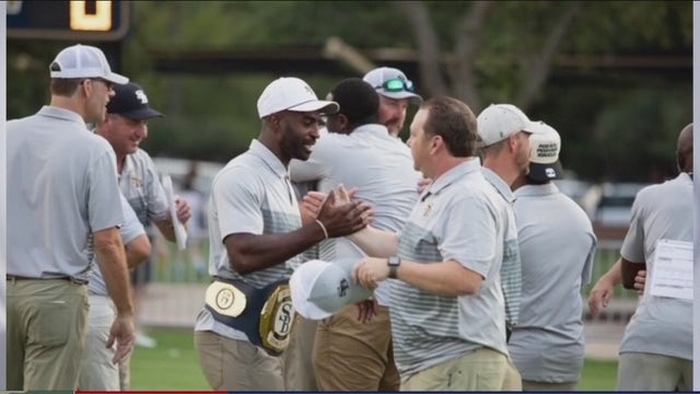 Second Baptist School football team's first practice without coach, former NFL player DJ Hayden