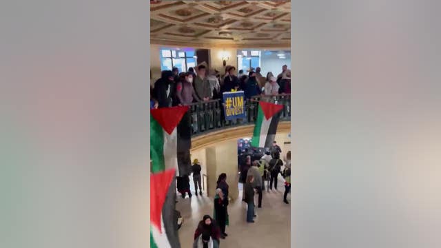 Pro-Palestinian protesters occupy University of Michigan administration building