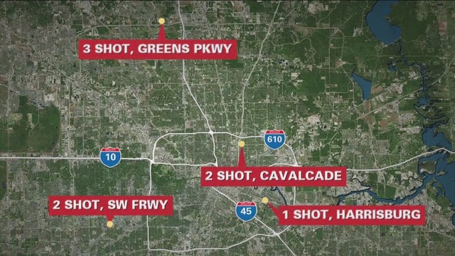 Houston crime: 4 shootings in 5 hours leave 8 injured