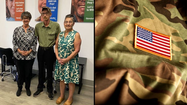 Homeless veteran walks 30 miles to find a job: 'I'm a man on a mission'