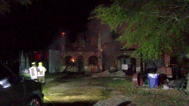 Gunfire erupts as firefighters battle house fire near Cleveland