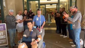 Houston police officer injured in 'ambush-style' shooting released from the hospital