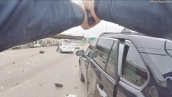 Bodycam video of shootout on US 59 Southwest Freeway at Chimney Rock with 19-year-old, Houston police