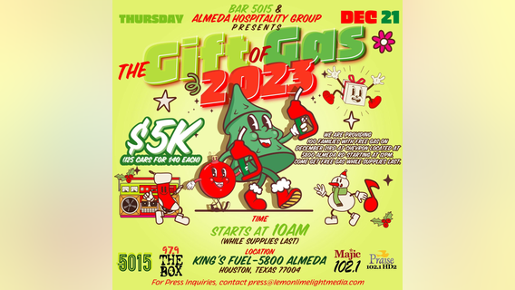 Houston's Bar 5015 and Almeda Hospitality Group give back with Gas'mas Giveaway