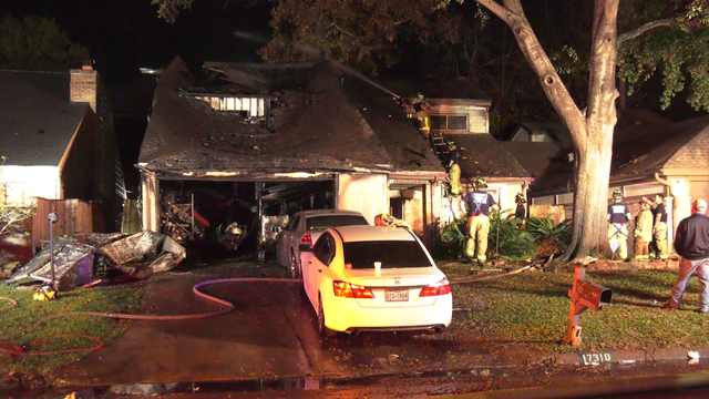 Houston fire: Woman, child hospitalized after house fire on Beaver Springs Drive