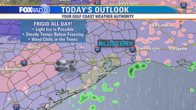 Arctic blast in Houston: Hard freeze warning tonight; icy roads