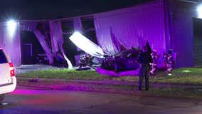 Chase ends in South Houston with crash into building