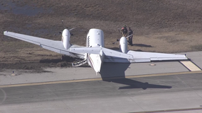Houston Hobby Airport plane accident: Private plane skids off runway