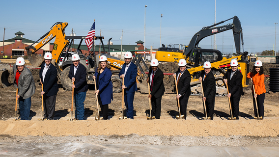 La Porte ISD breaks ground on Bulldog Stadium site