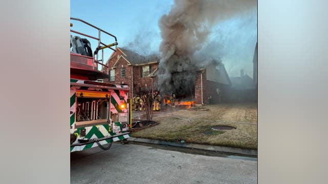 Harris County fire: Firefighters battling house fire on Eagle Ledge Drive