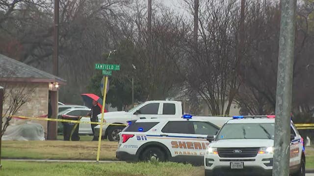 Harris County crash, shooting on Marsham leaves driver dead