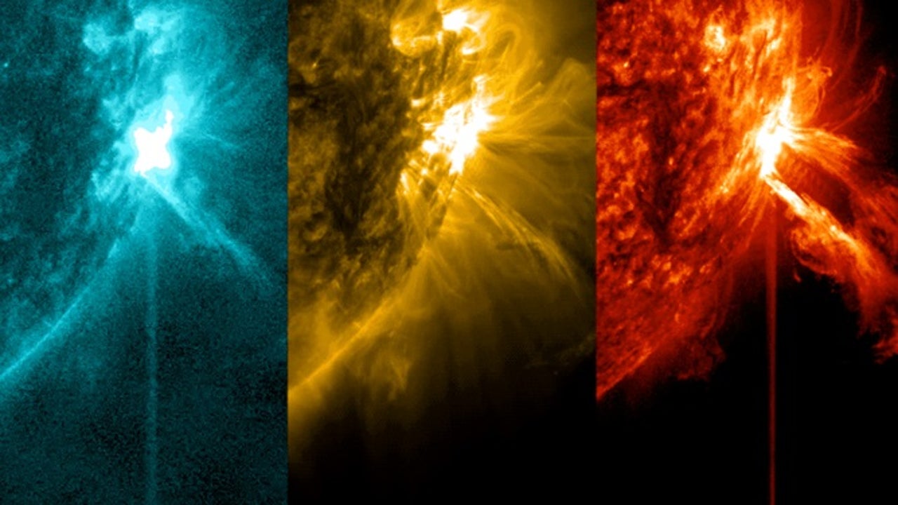 See the massive solar flares the Sun spit out this week | FOX 26