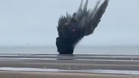 WATCH: WWII-era bomb detonated on Belgian beach