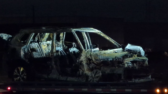 Police chase in League City ends in car fire in Houston