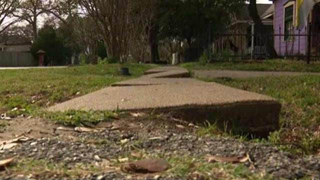 Heights sidewalks not wheelchair accessible, lead to nowhere