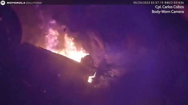 Angleton police rescue: 2 officers honored for saving person from burning vehicle