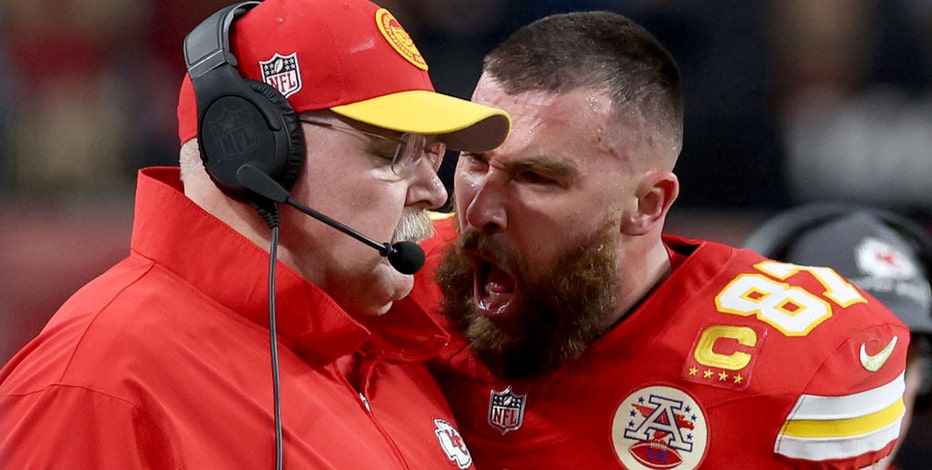 Travis Kelce, Andy Reid respond to outburst on Super Bowl sideline