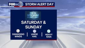 Houston weather: Hail expected in Houston-area through Sunday