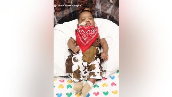 Babies in Texas Children's NICU dress up during Houston Livestock Show and Rodeo