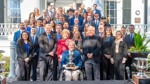 Governor Greg Abbott celebrates Texas' 12th Governor's Cup win