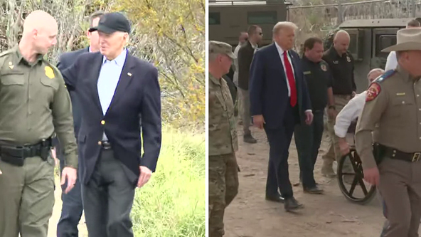 Donald Trump and Joe Biden on the Texas border- What's Your Point?