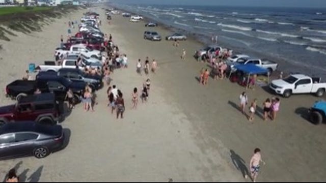 Galveston spring break festivities surge amid increased law enforcement presence