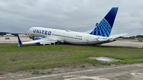 NTSB report on United Airlines plane skidding off runway at Bush Airport