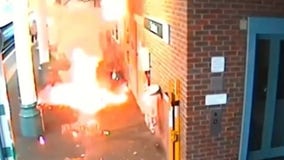 Watch: E-bike battery explodes in flames at London train station