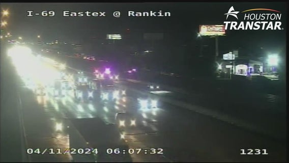 Houston crash on US-59 Eastex Freeway at Rankin; northbound lanes shut down