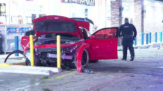 Harris County chase ends in crash on Little York; 2 taken to hospital