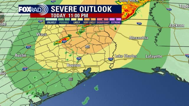 Houston weather: Threats of storms through Monday likely