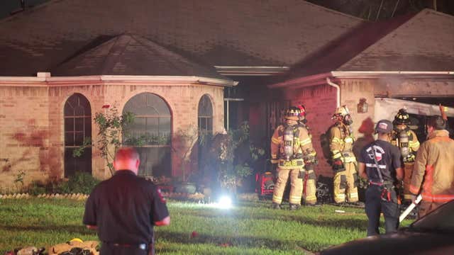 Harris County man allegedly set wife on fire, locked himself in garage on Desert Rose Lane