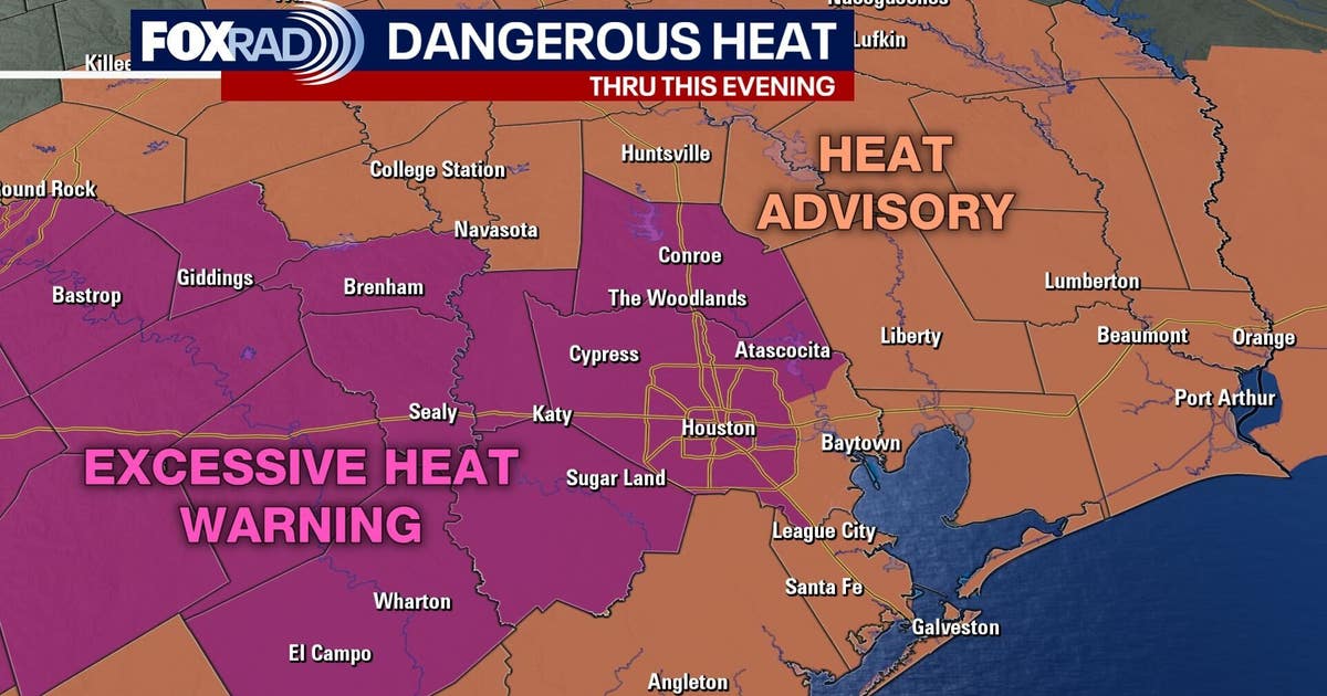 Houston weather: Excessive heat warning issued for portions of Houston ...