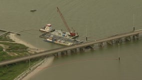 Pelican Island Bridge hit by barge near Galveston; company responds