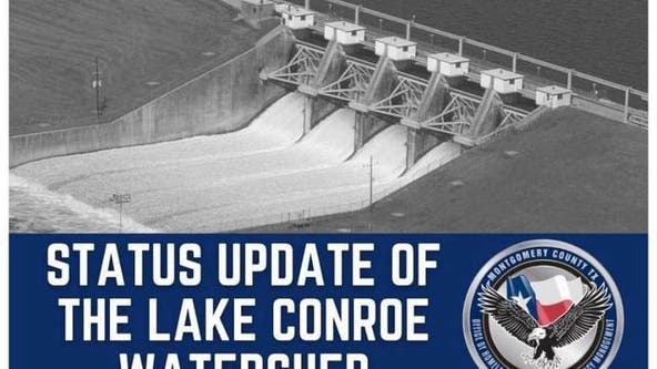 Lake Conroe level: Dam release increased; officials warn of flooding along San Jacinto River
