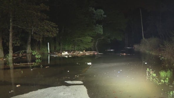 Walker County road closures amid flooding, severe weather