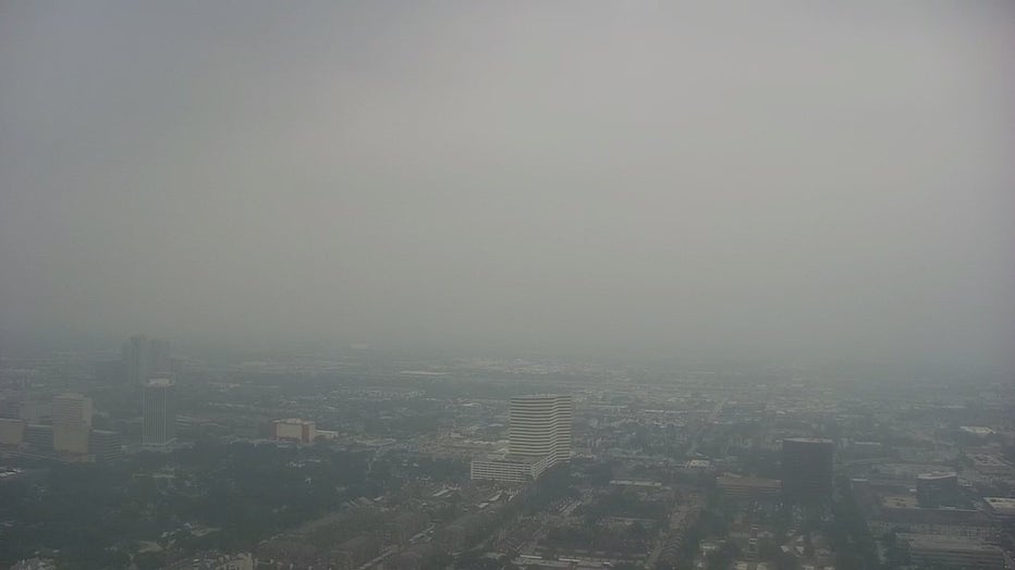 Houston hazy skies