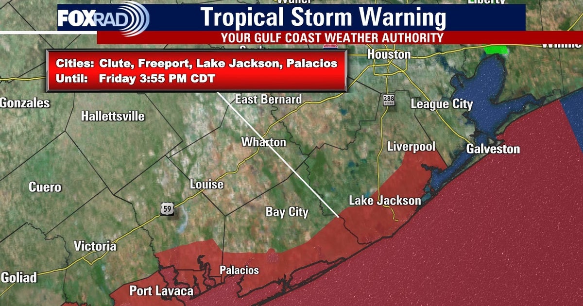 Weather in Houston: Tropical Storm Warnings in effect for Brazoria ...