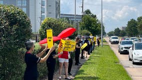 Thousands of flight attendants protest for better conditions and wages nationwide