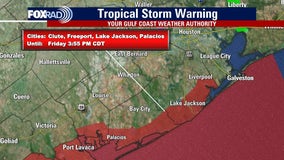 Weather in Houston: Tropical Storm Warnings in effect for Brazoria, Matagorda County islands, coasts