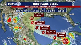 Hurricane Beryl tracker: Updates, projected path, location on Thursday