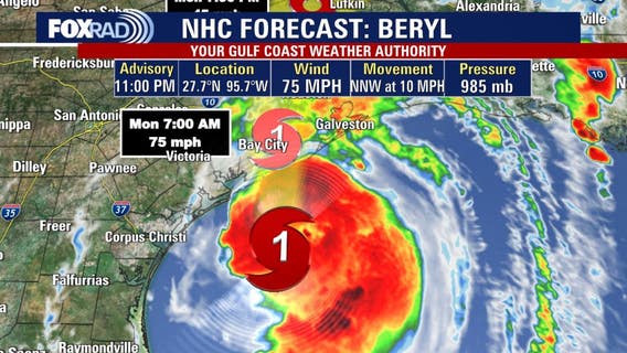Beryl: Watches, warnings in effect for Texas, Houston area