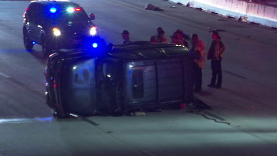 Montgomery County accident: High-speed chase ends in rollover crash on Southbound 249
