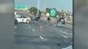 VIDEO: Toddlers seen in the middle of I-10 East Freeway after crash