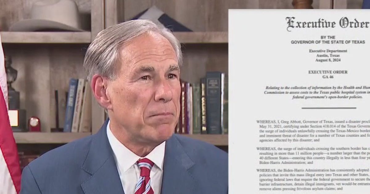 Governor Abbott signs executive order requiring hospitals to collect ...