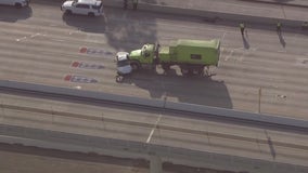 Heavy truck crashed with sedan on I-69 Eastex Northbound, at least 1 dead