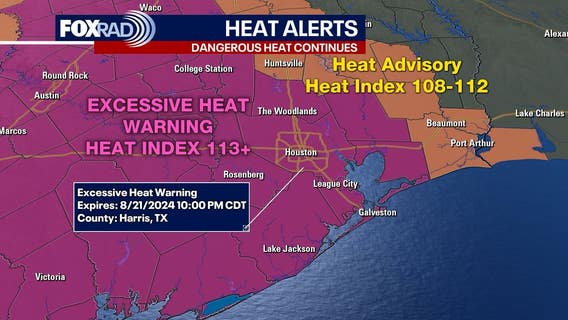 Houston Excessive Heat Warning: Cooling centers open for Aug. 20