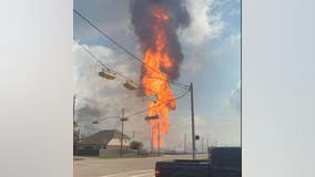 LIVE: La Porte pipeline fire near Spencer Highway causes road closures, evacuations, 4 total injuries reported